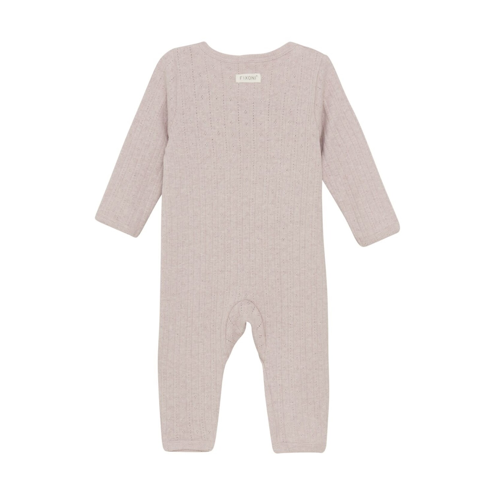 Fixoni FIXONI - Barboteuse en pointelle rose pâle
