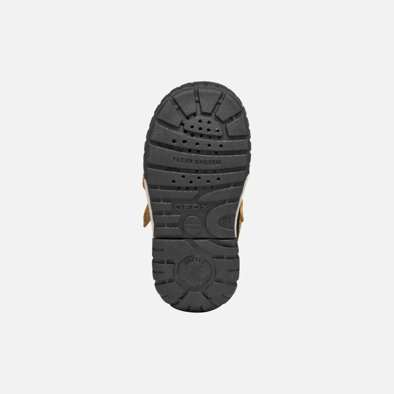 Geox GEOX - Bottes mi-saison avec doublures et imperméables 'Omar - Suède et nylon - Noir/Jaune foncé