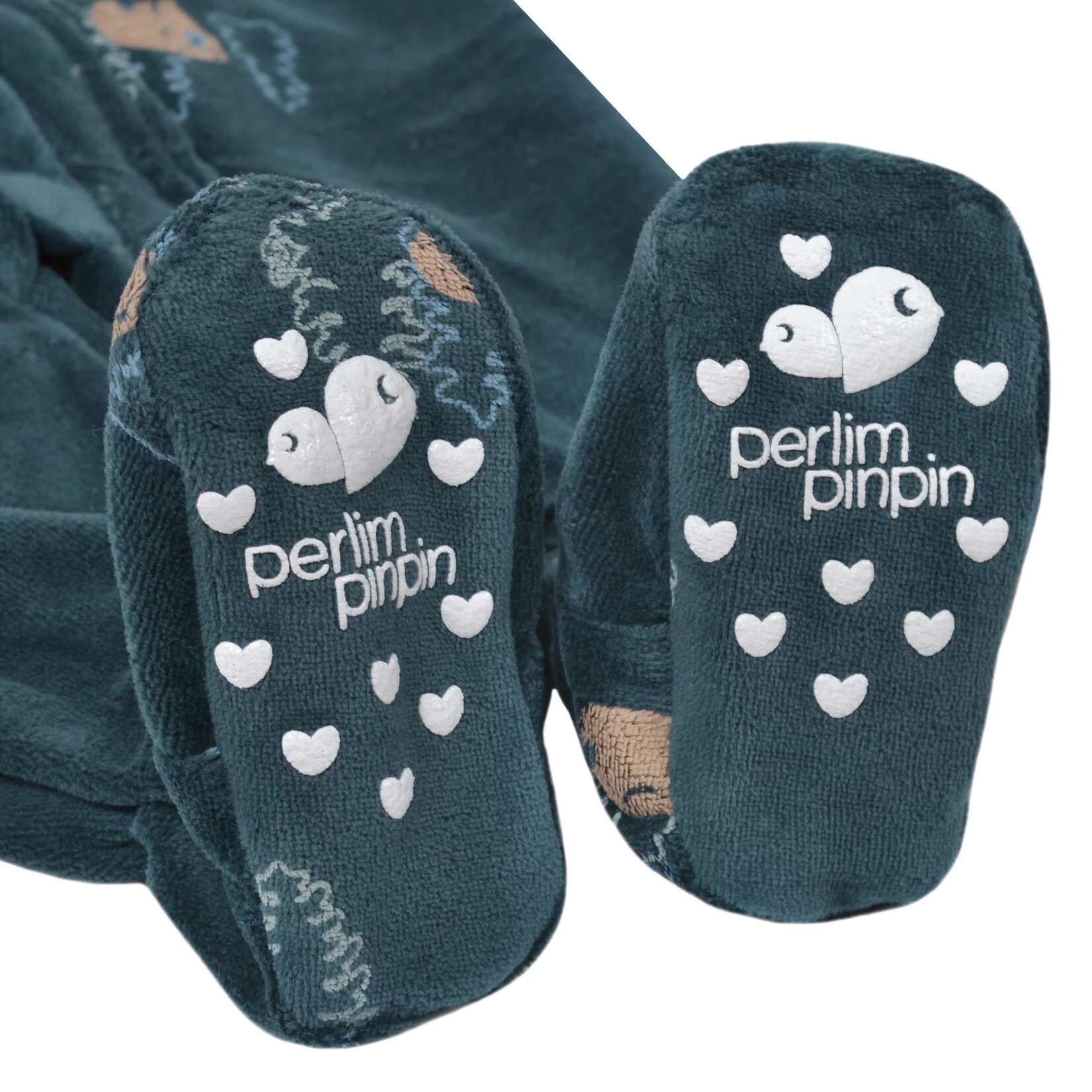 Nanö PERLIMPINPIN - Pyjama pour bébé en velours «Ours»
