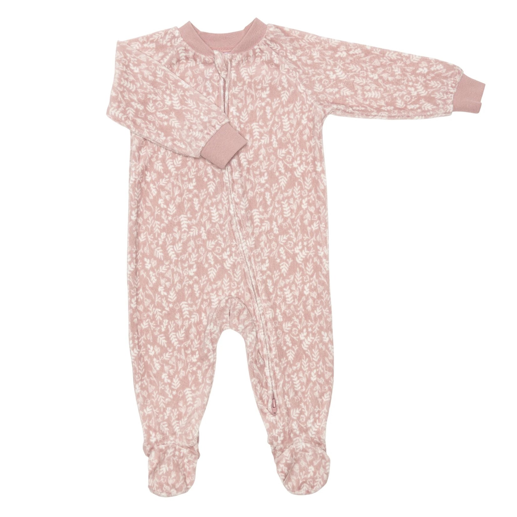 Nanö PERLIMPINPIN - Pyjama pour bébé en velours «Floral»