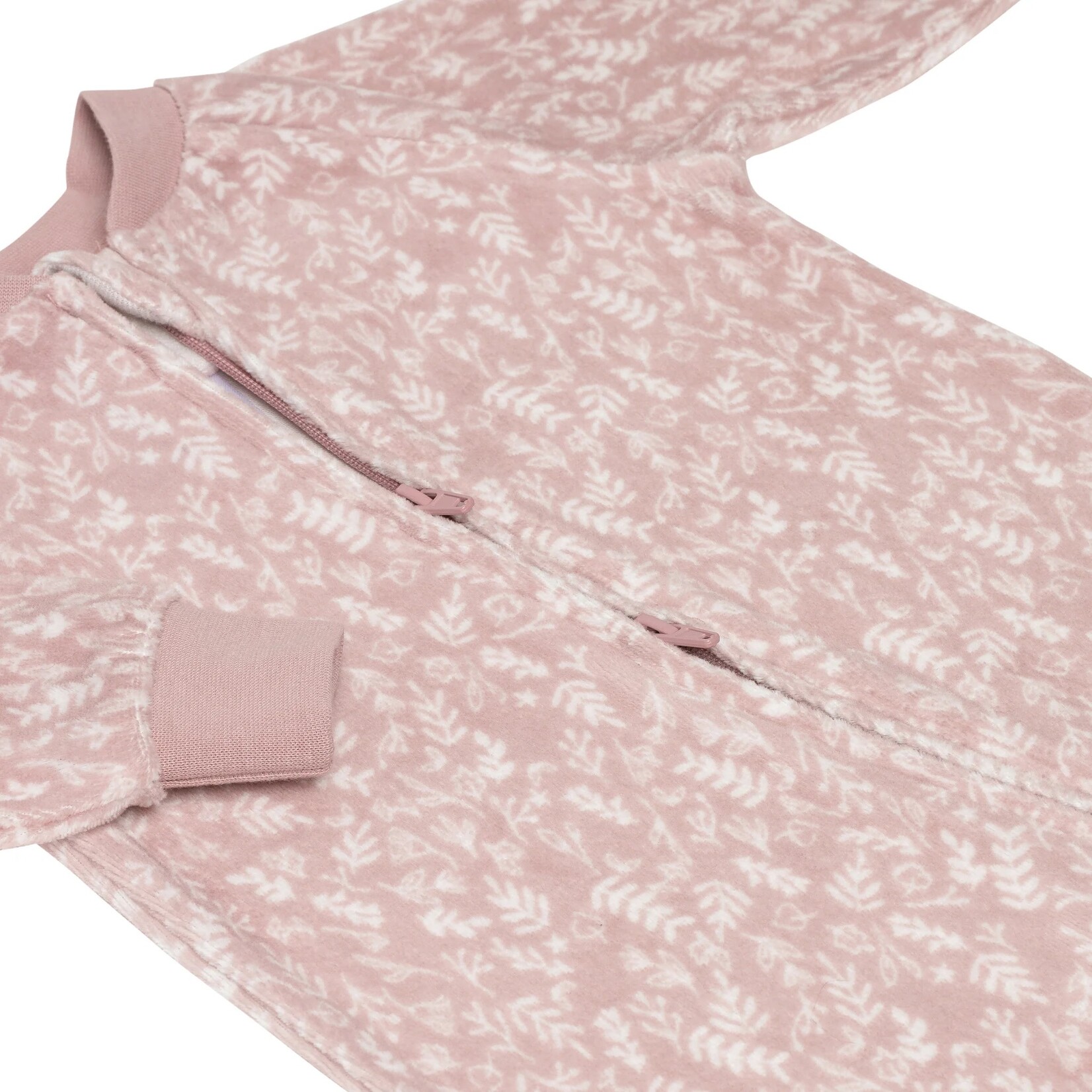 Perlimpinpin PERLIMPINPIN - “Floral” velvet baby pajamas