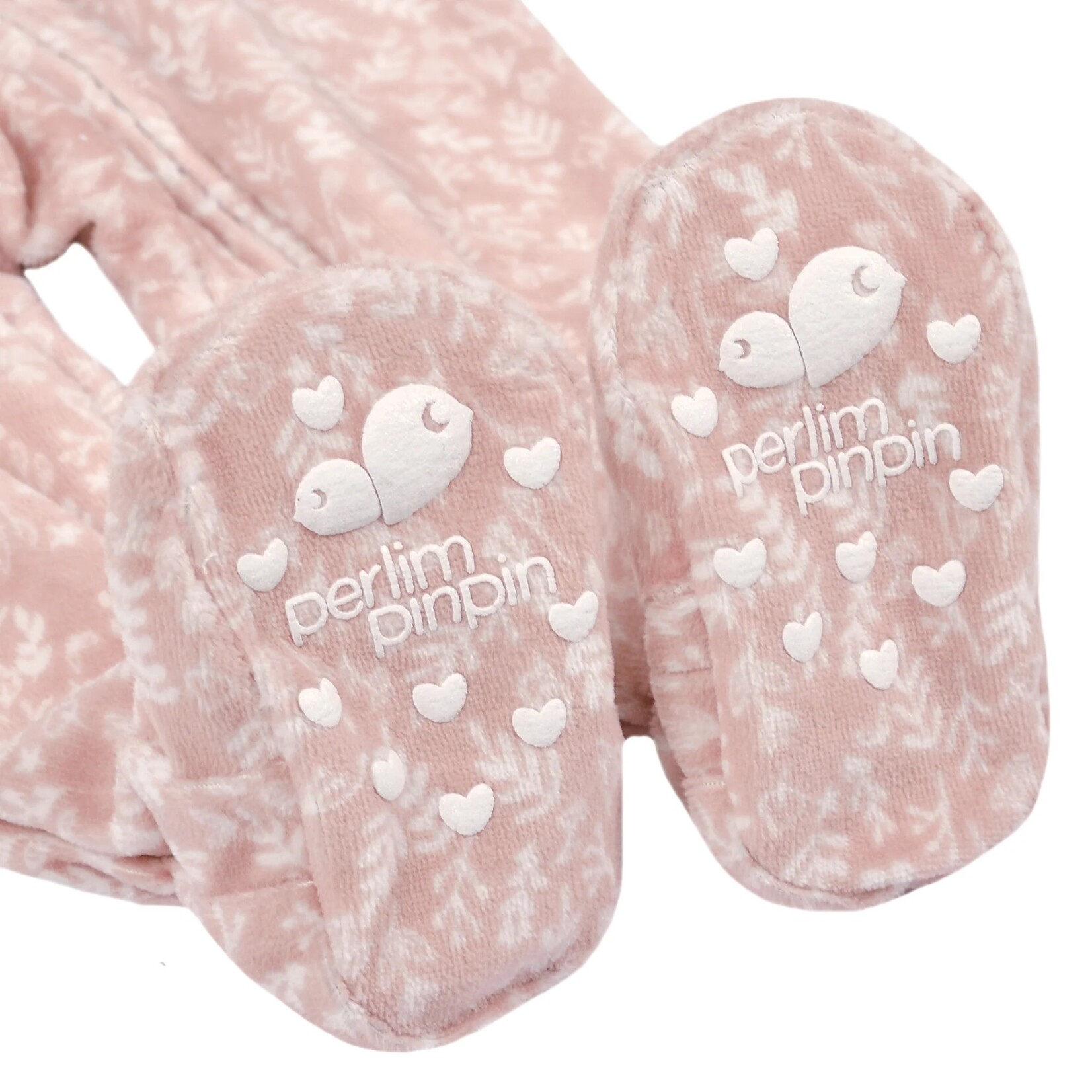 Nanö PERLIMPINPIN - Pyjama pour bébé en velours «Floral»
