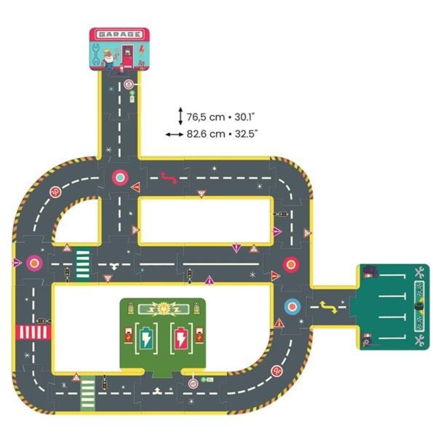 Djeco DJECO - Crazy Motors / Giant Circuit Puzzle - 26pcs