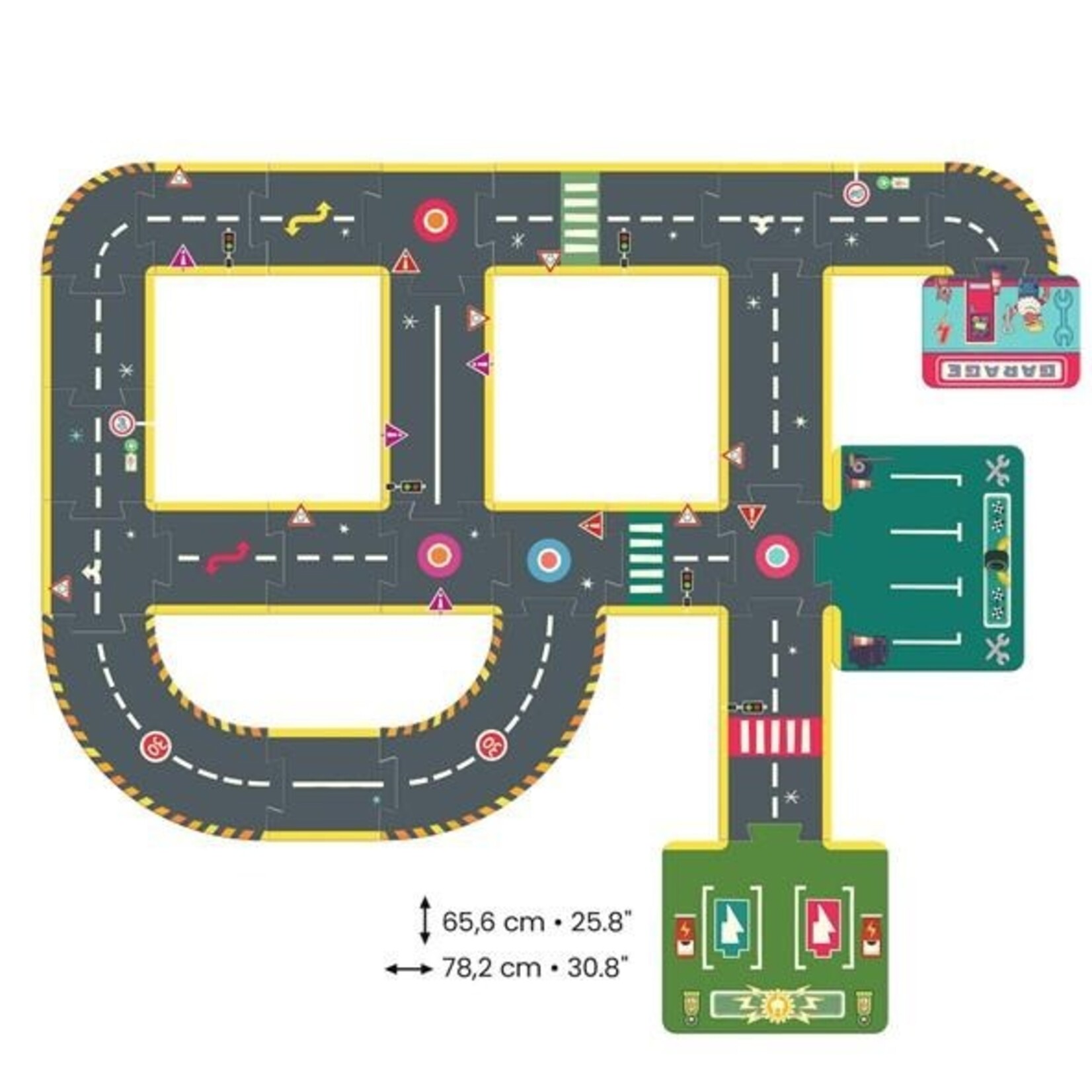 Djeco DJECO - Crazy Motors / Giant Circuit Puzzle - 26pcs
