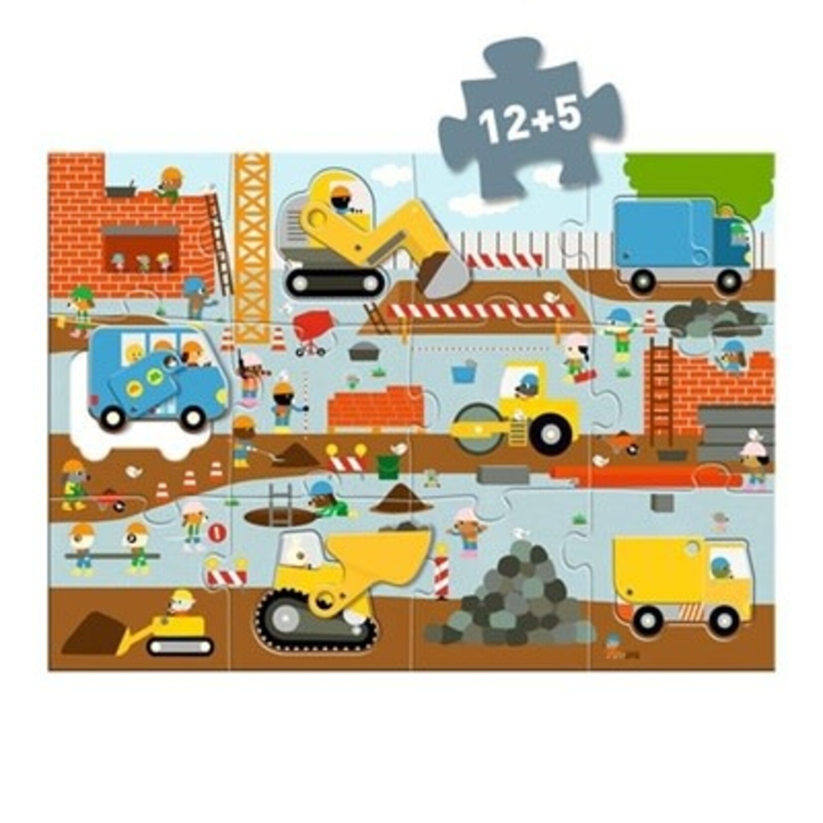 Djeco DJECO - Puzzle Géant / Le chantier