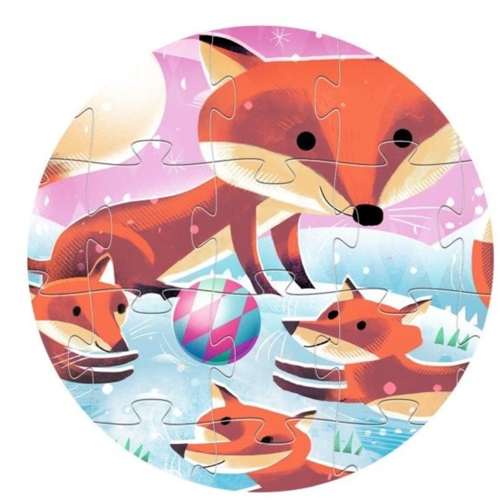 Djeco DJECO - Silhouette puzzle / Ginger, little fox / 24 pcs