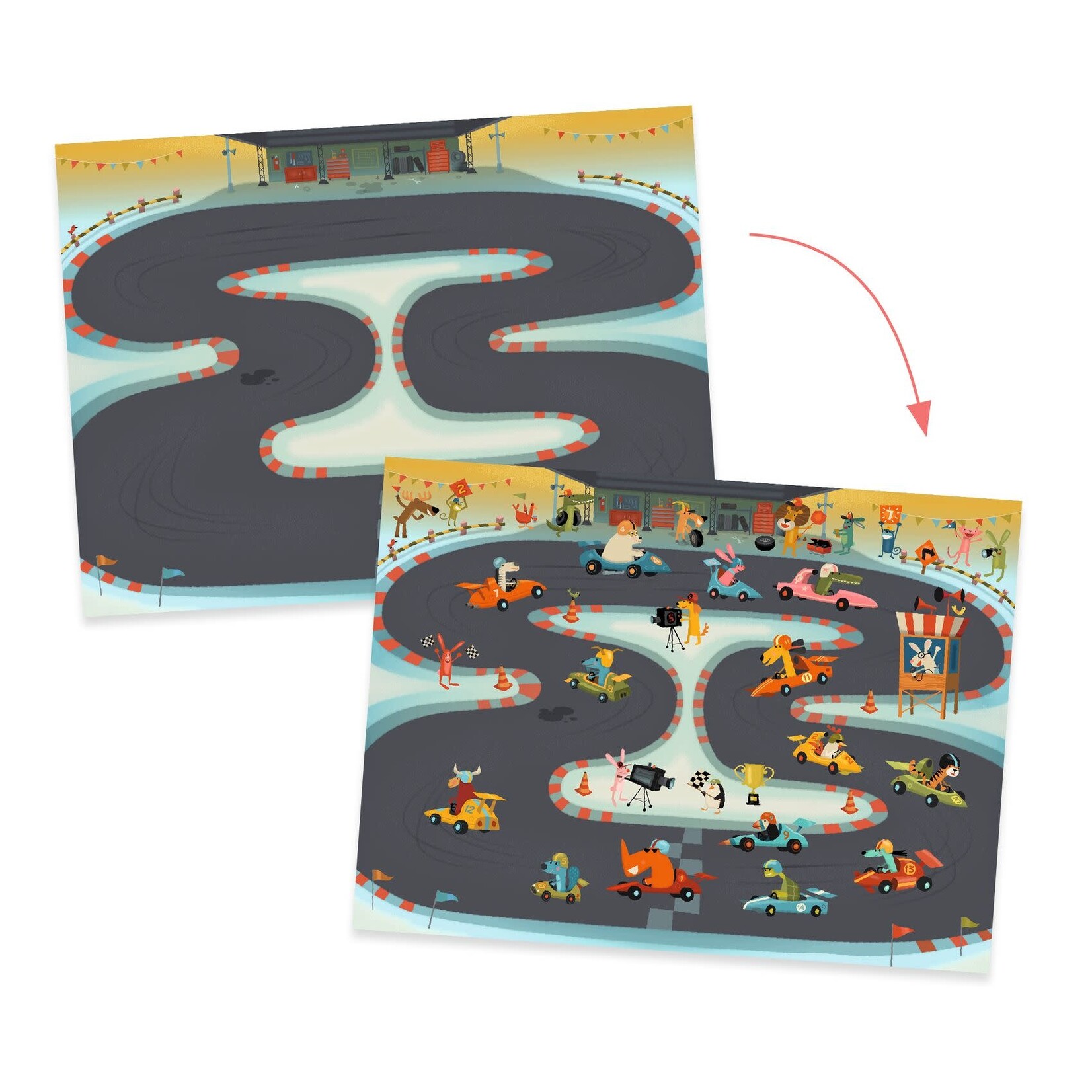 Djeco DJECO - 100 decals 'Asphalt'