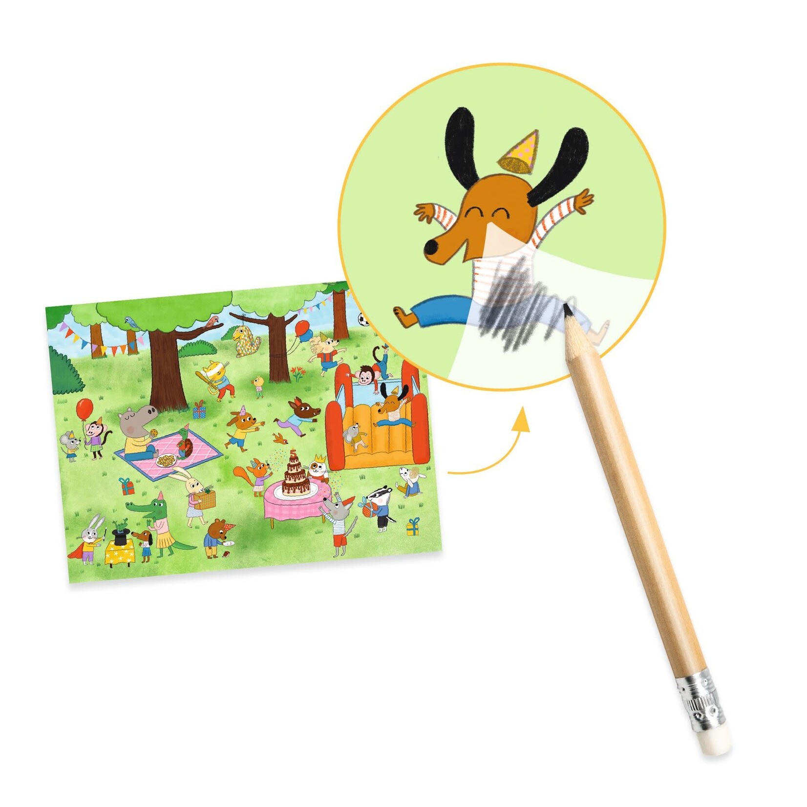 Djeco DJECO - 100 decals 'Party time!'