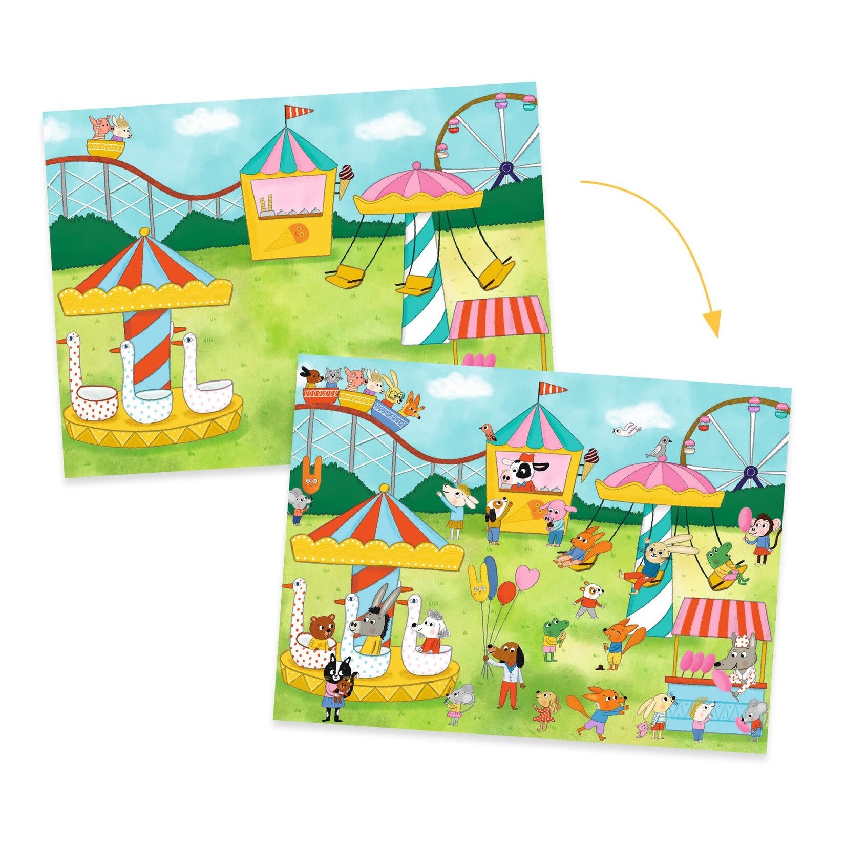 Djeco DJECO - 100 decals 'Party time!'