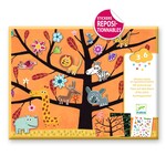 Djeco DJECO - 30 removable puffy stickers 'Off-ground tag!'