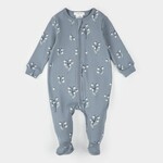 Petit Lem PETIT LEM - Pyjama bleu gris à imprimé perce-neige