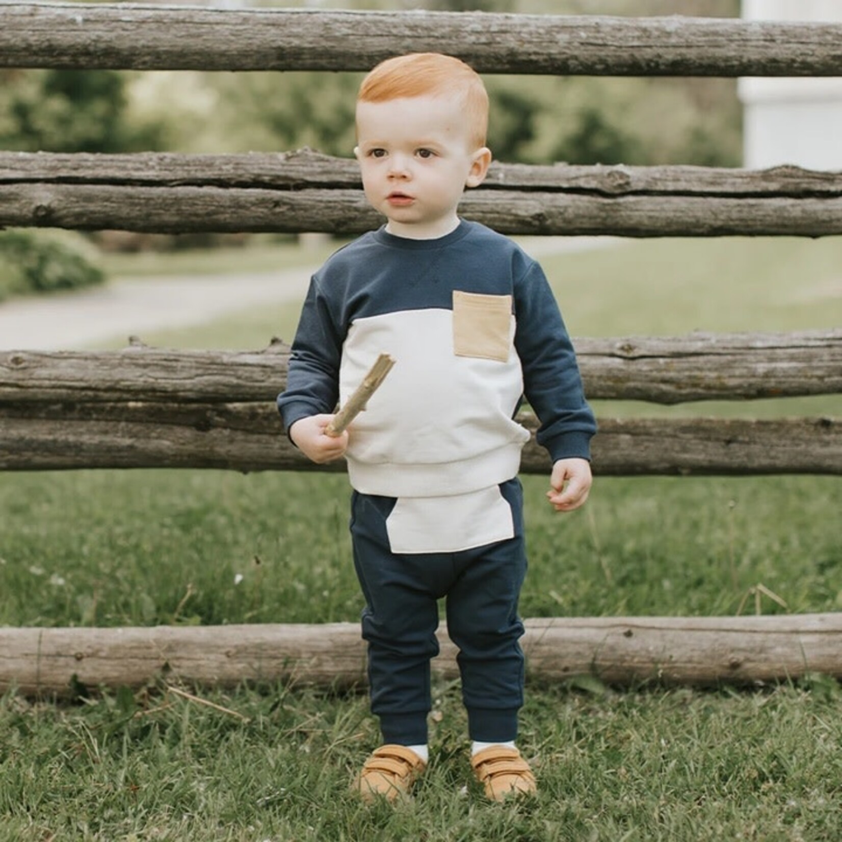 Petit Lem PETIT LEM - Ensemble chandail et pantalon à blocs de couleurs