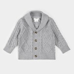 Petit Lem PETIT LEM - Cardigan en tricot gris