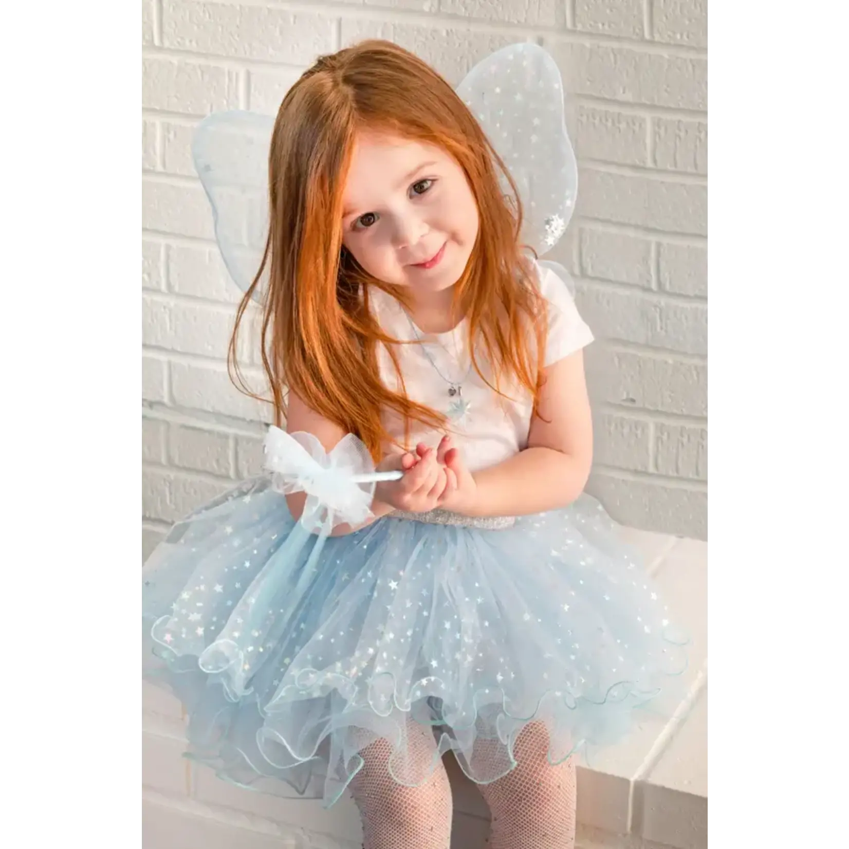 Great Pretenders GREAT PRETENDERS - Iridescent Celestrial Fairy Wings, Tutu, Wand