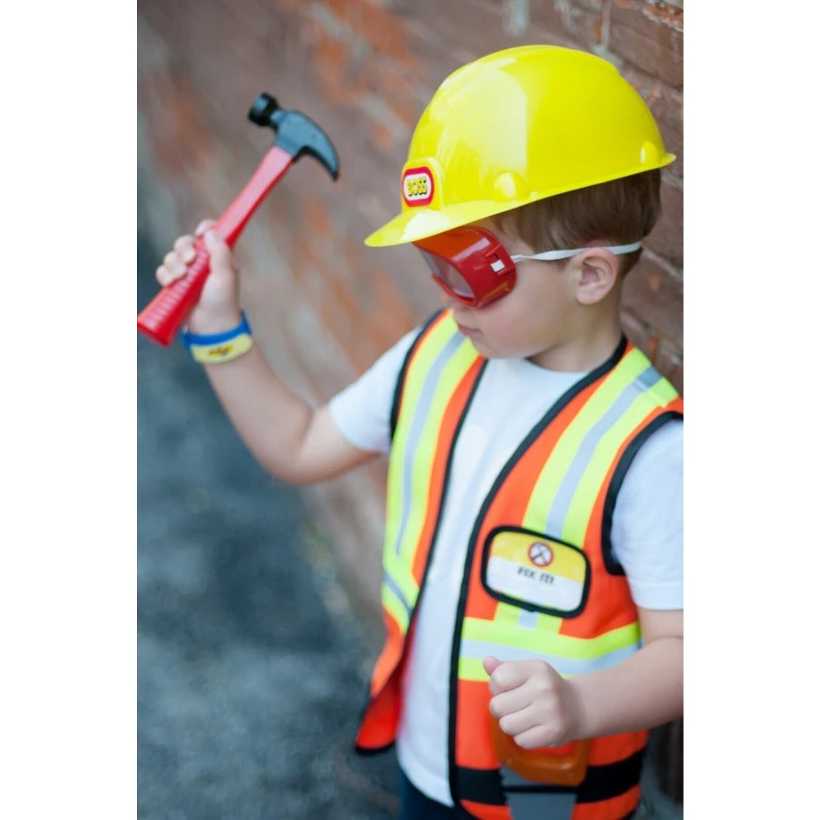 Great Pretenders GREAT PRETENDERS - Construction Worker Costume (7 Pieces)