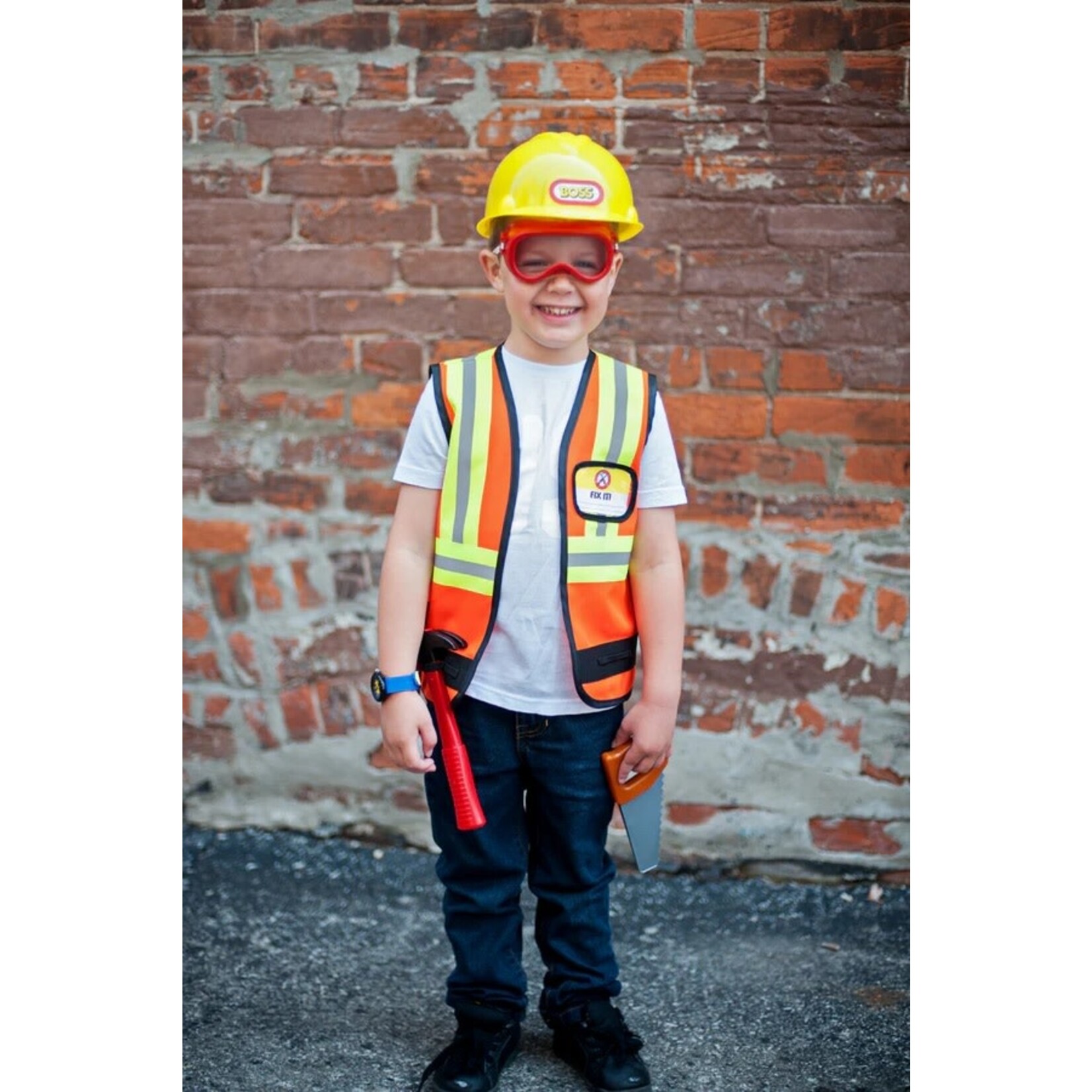 Great Pretenders GREAT PRETENDERS - Déguisement d'ouvrier de la construction (7 morceaux)
