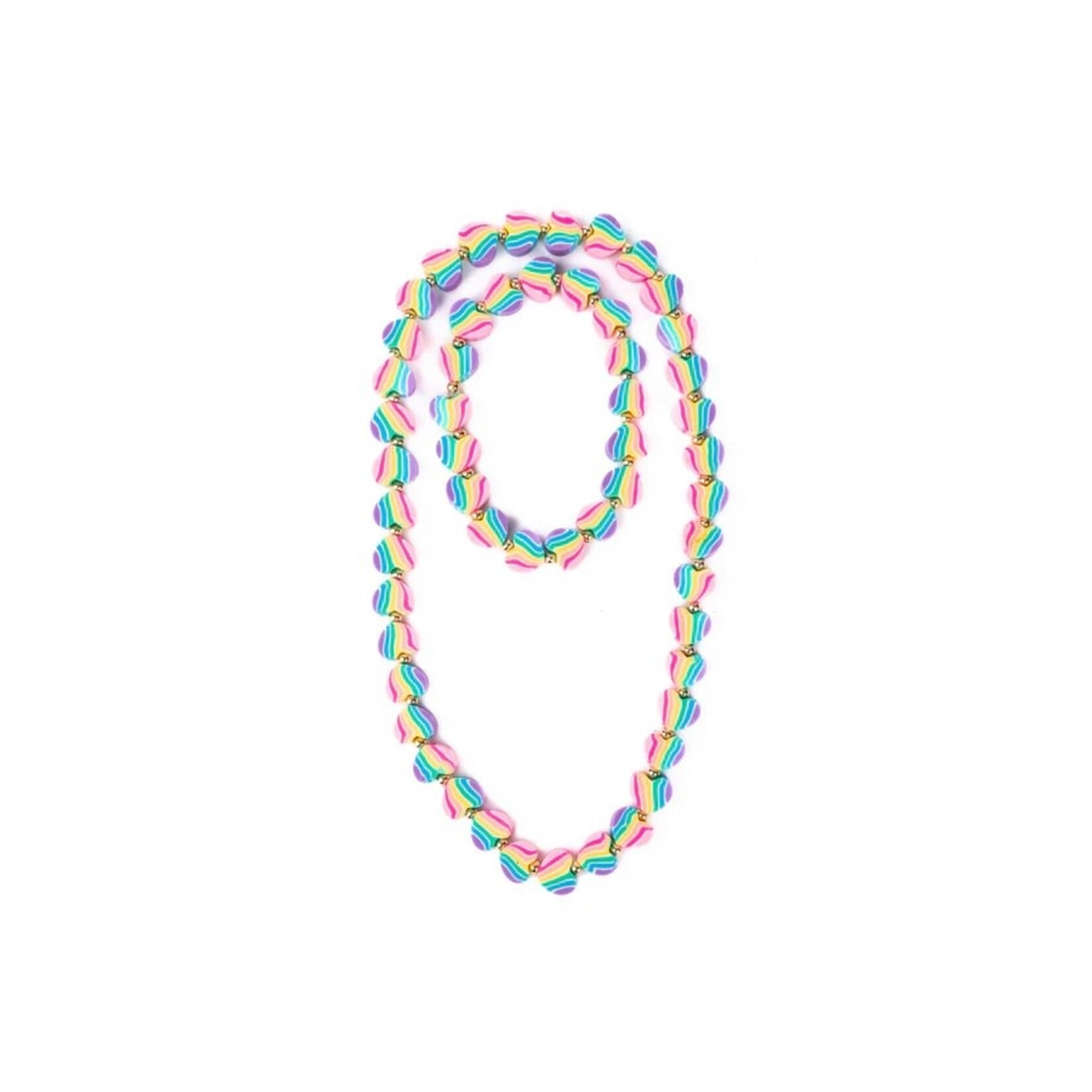 Great Pretenders GREAT PRETENDERS - Necklace/bracelet set - Heart of Many Colours