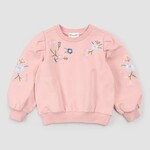 Miles the label MILES THE LABEL - Chandail rose à broderie florale