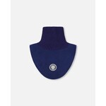 Deux par Deux DEUX PAR DEUX - Cache-cou avec plastron en polaire et tricot - Bleu marine