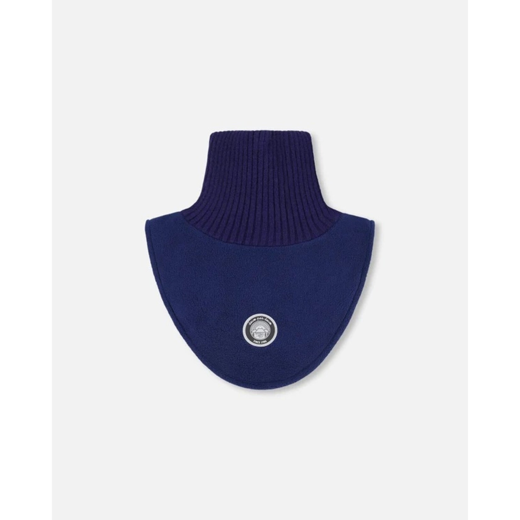 Deux par Deux DEUX PAR DEUX - Cache-cou avec plastron en polaire et tricot - Bleu marine
