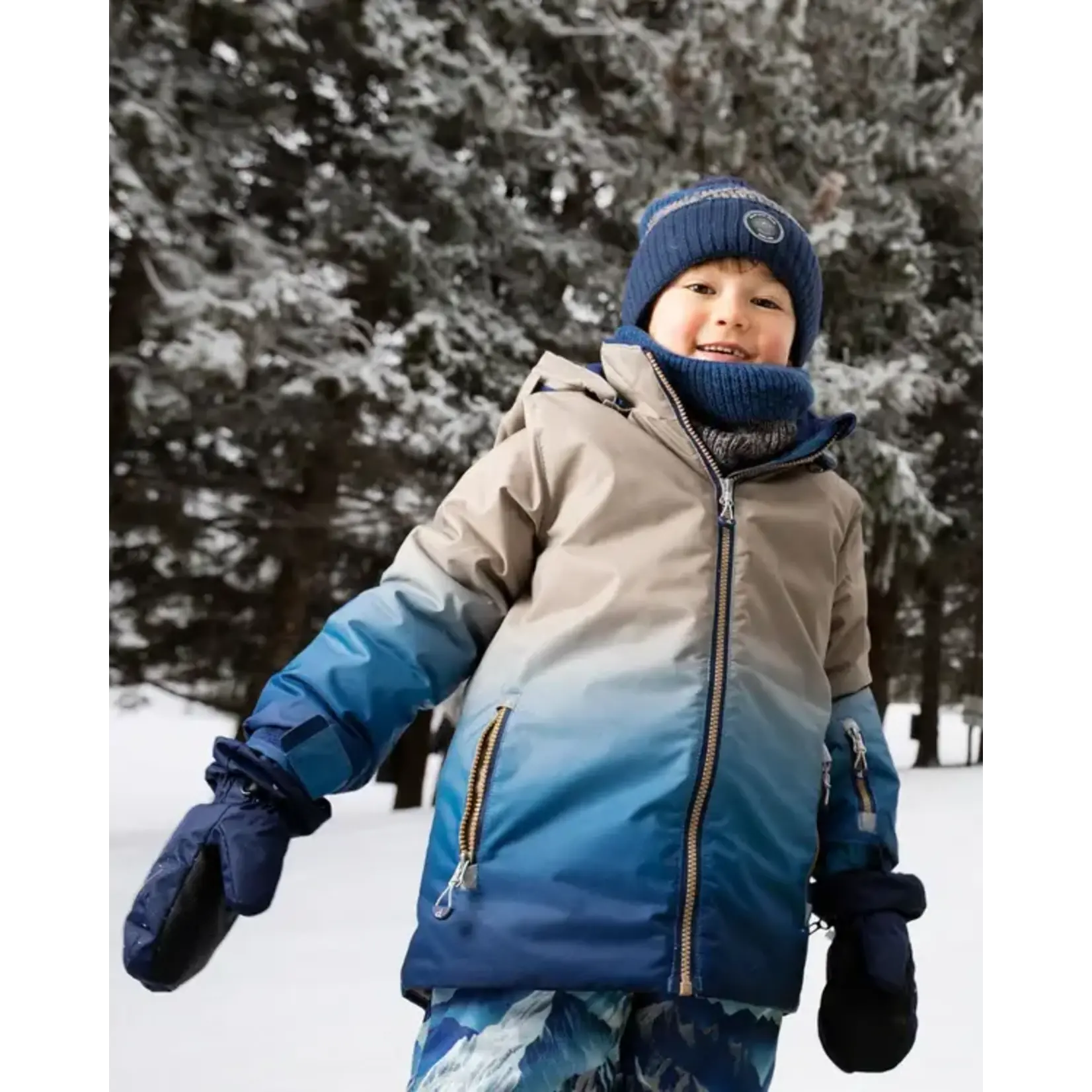 Deux par Deux DEUX PAR DEUX - 'PLAY' Winter Mittens - Navy blue
