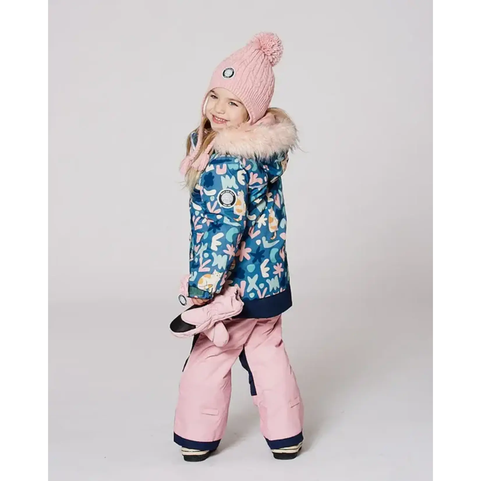 Deux par Deux DEUX PAR DEUX - 'PLAY' Winter Mittens - Dusty pink