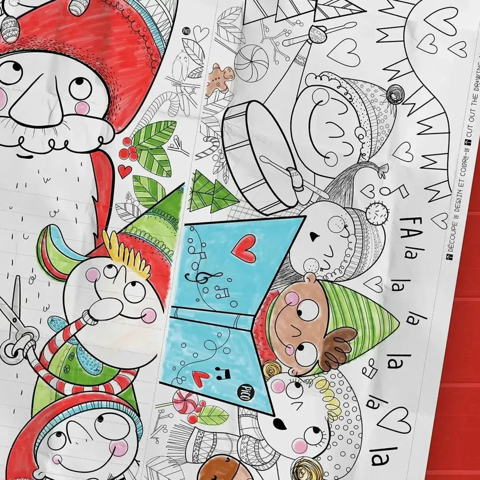 Pico PICO - Affiche géante à colorier - C'est l'hiver!