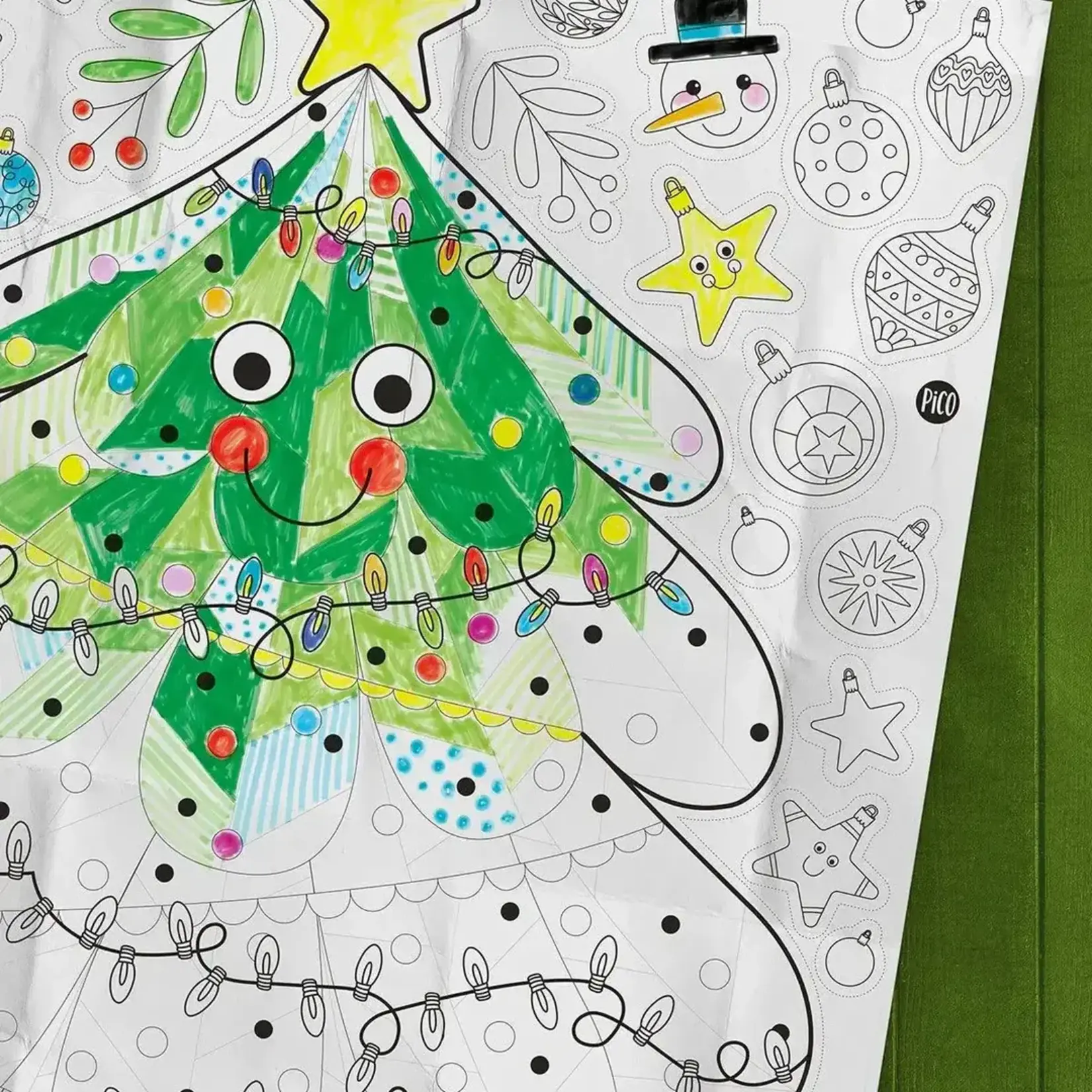 Pico PICO - Affiche géante à colorier - Le sapin