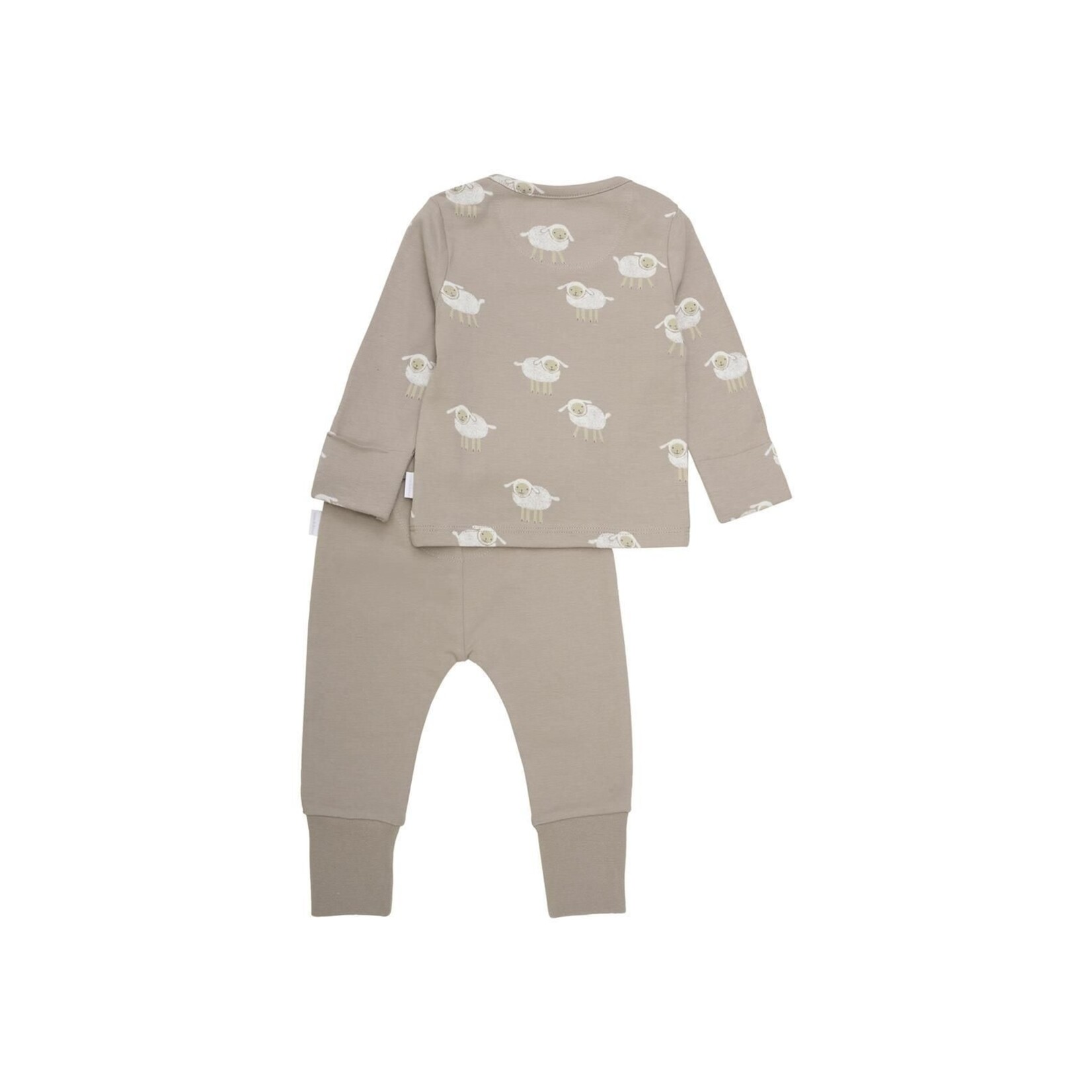 Noppies NOPPIES - Ensemble deux pièce taupe avec chandail à imprimé de moutons