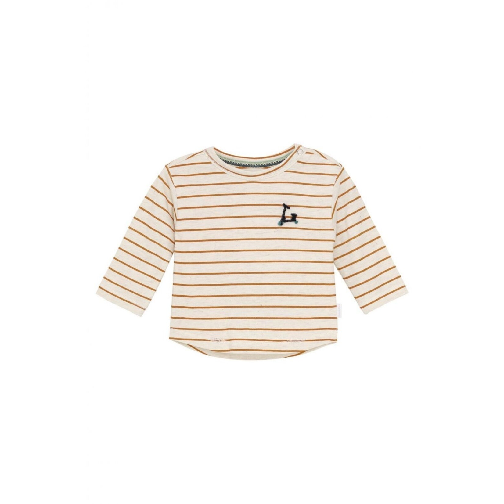 Noppies NOPPIES - Long-sleeve striped t-shirt with embroidered scooter