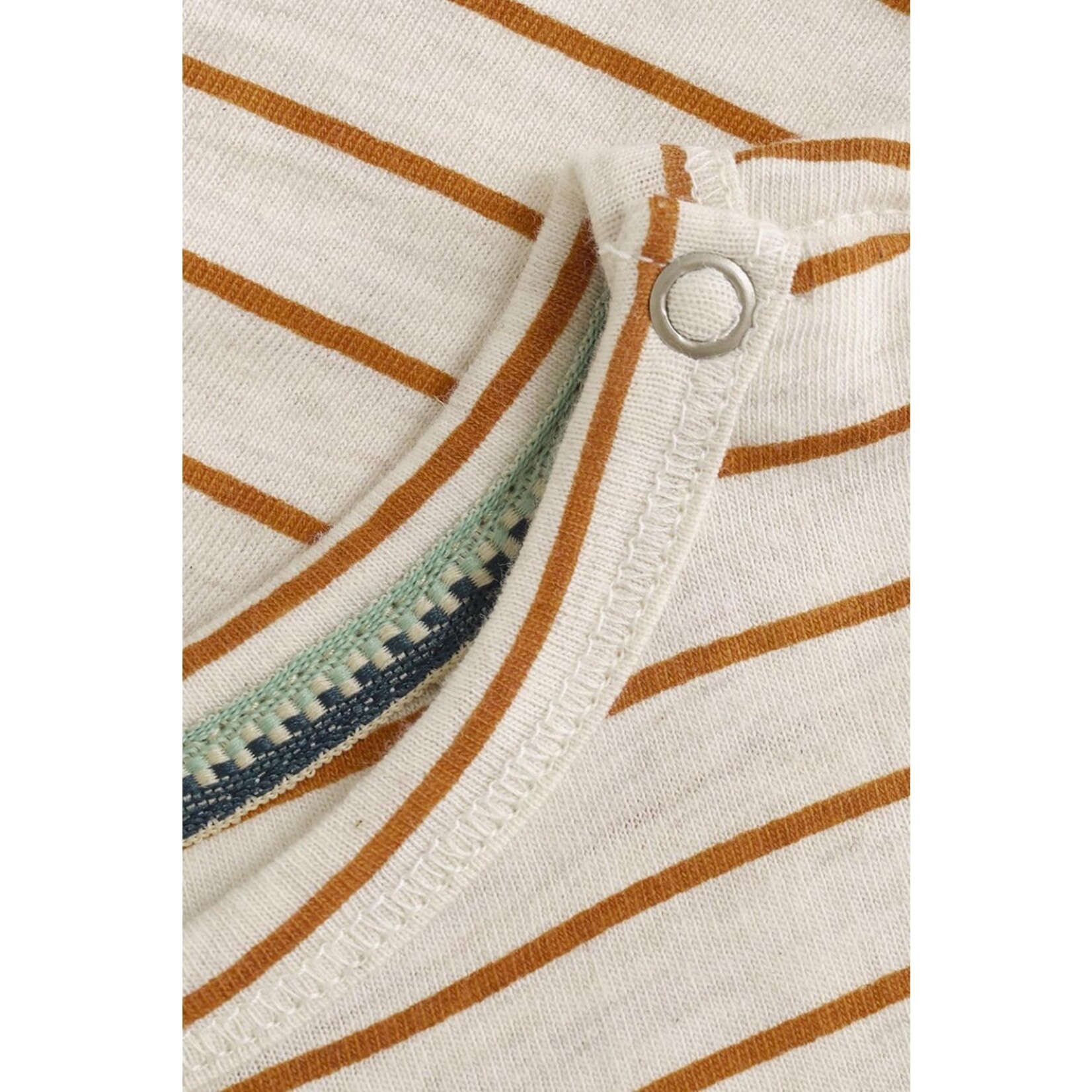 Noppies NOPPIES - Long-sleeve striped t-shirt with embroidered scooter