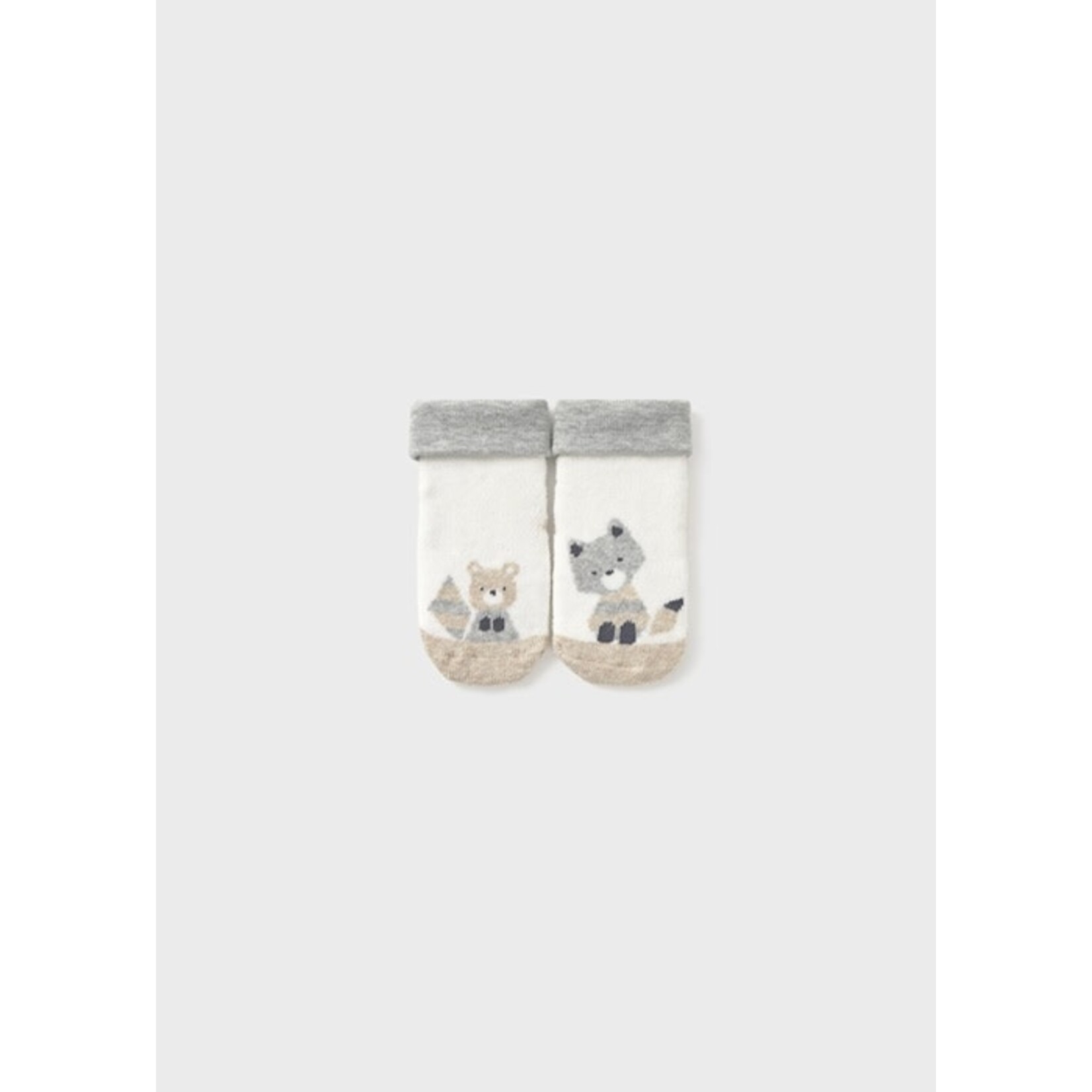 Mayoral MAYORAL - White Animals Non-Slip Socks