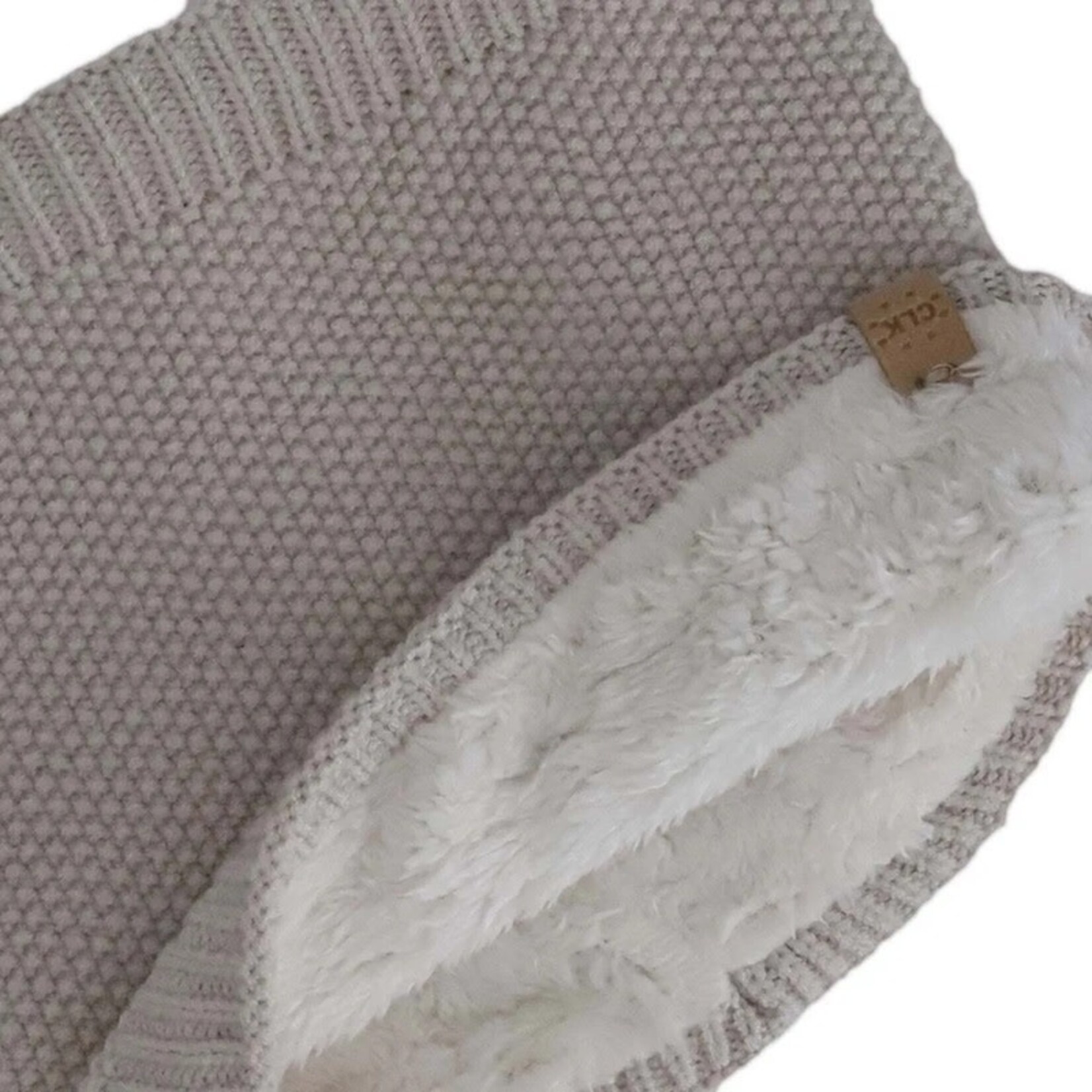 Calikids CALIKIDS - Cache-cou en tricot de coton - Rose poudré