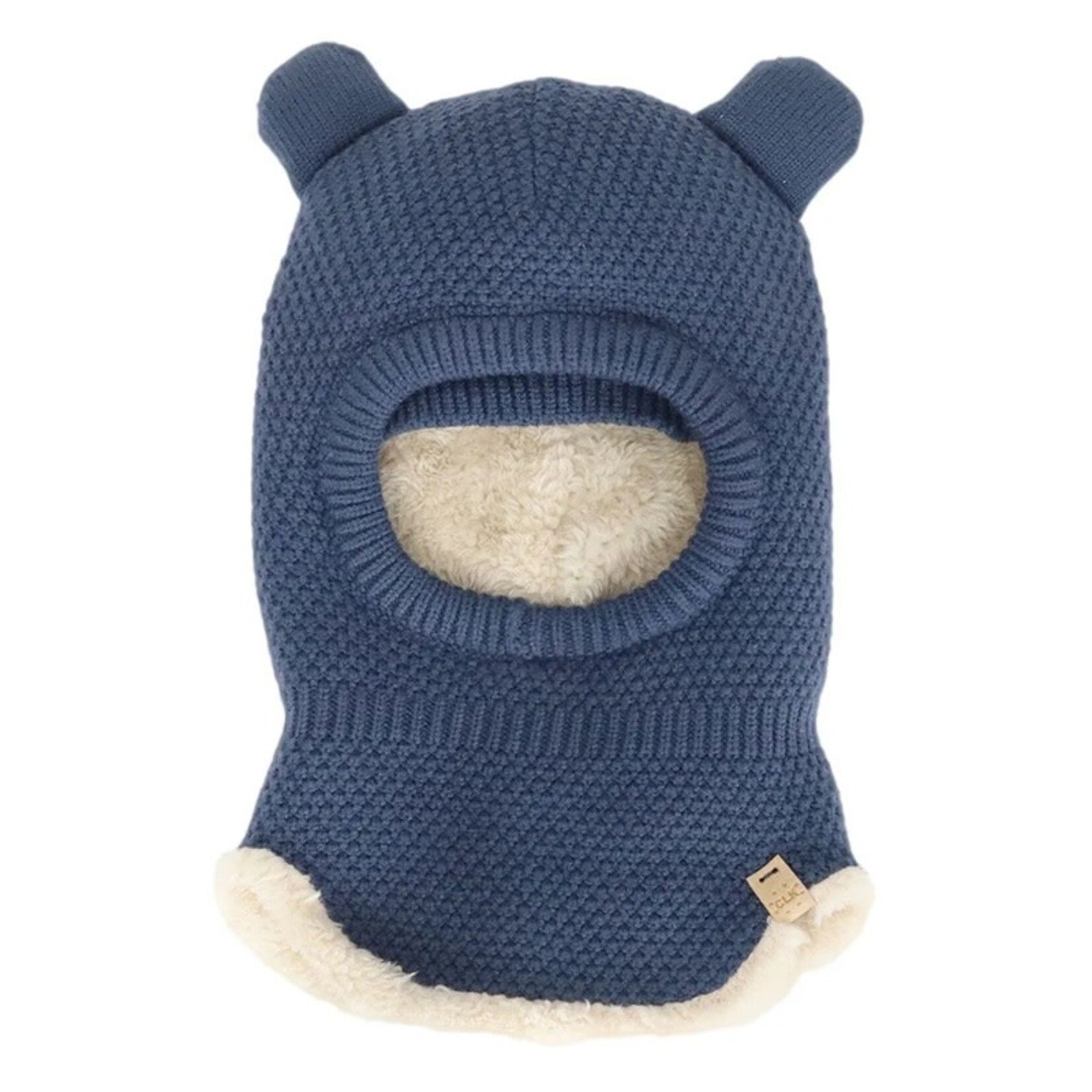 Calikids CALIKIDS - Cagoule ourson en tricot - bleu