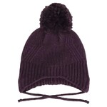 Calikids CALIKIDS - Pompom Knit Lined Hat - Purple