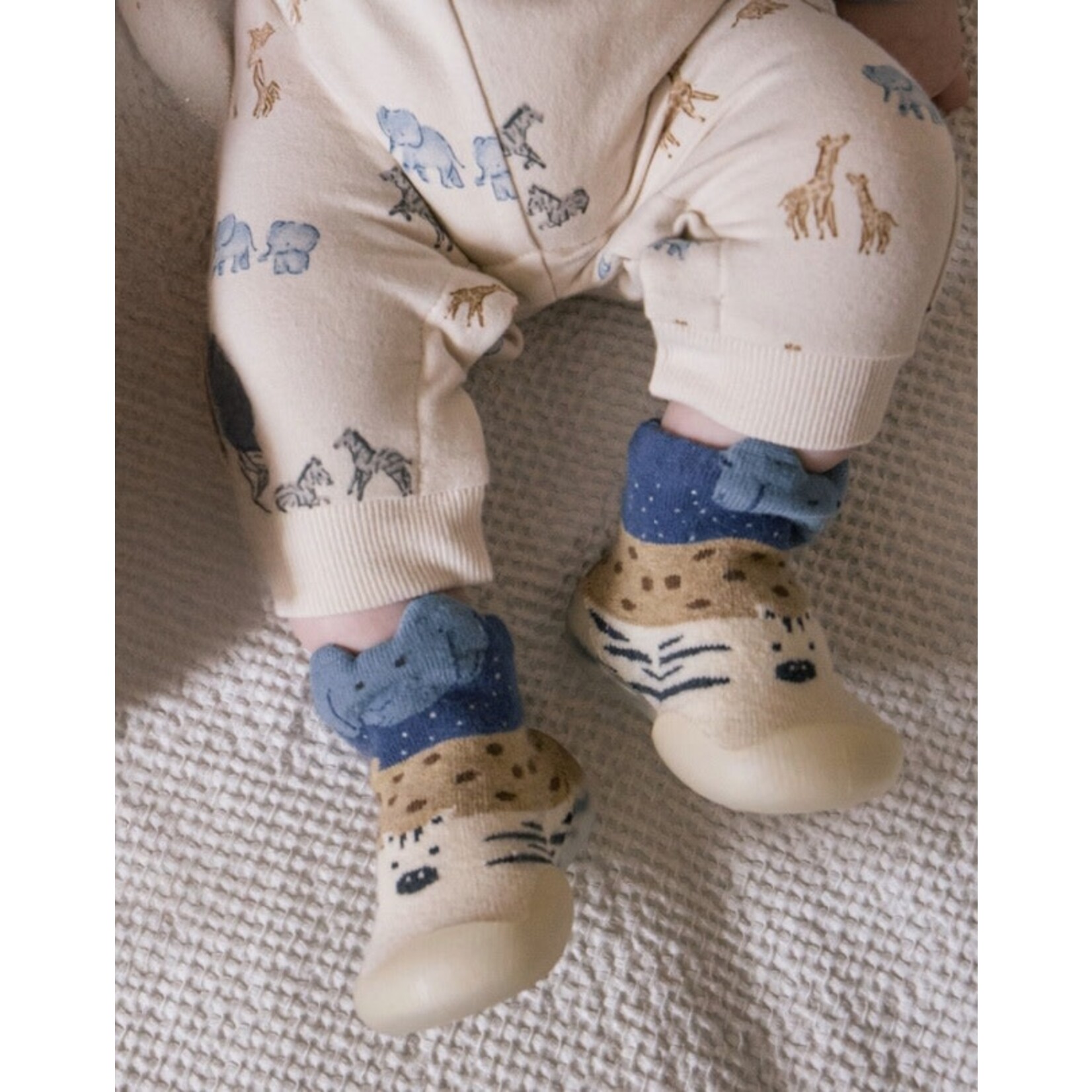 Mayoral MAYORAL - Socks/slippers with non-slip sole- safari