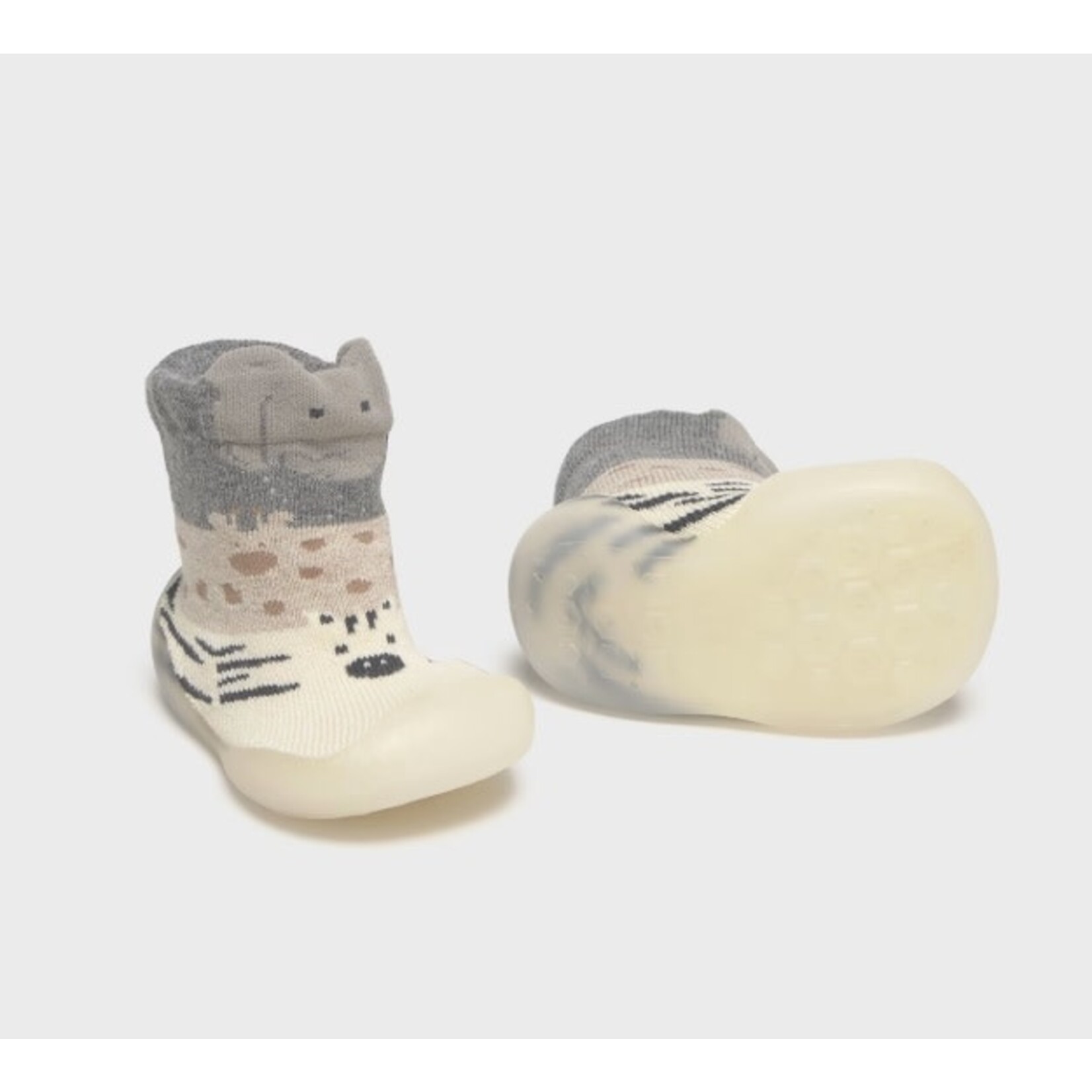 Mayoral MAYORAL - Socks/slippers with non-slip sole- safari neutral