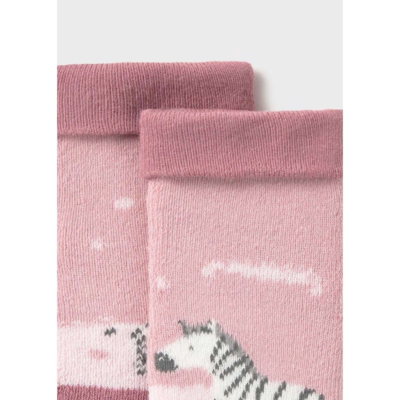 Mayoral MAYORAL - Pink Zebra Non-Slip Socks