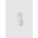 Mayoral MAYORAL - Ecru ribbed tights for babies