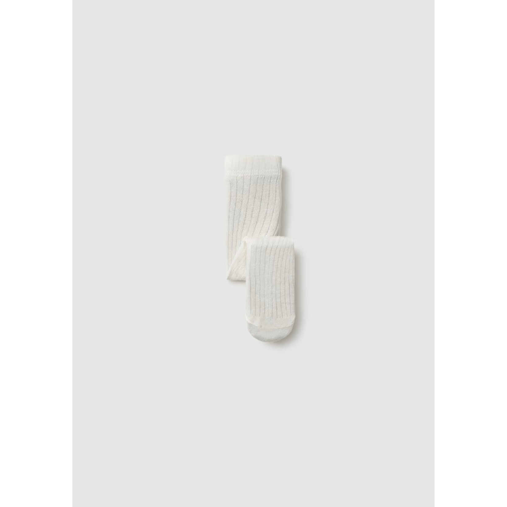 Mayoral MAYORAL - Ecru ribbed tights for babies