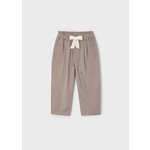 Mayoral MAYORAL - Loose-fitting taupe pants with drawstring