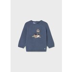 Mayoral MAYORAL - Blue Walrus Scarf Intarsia Knit Sweater