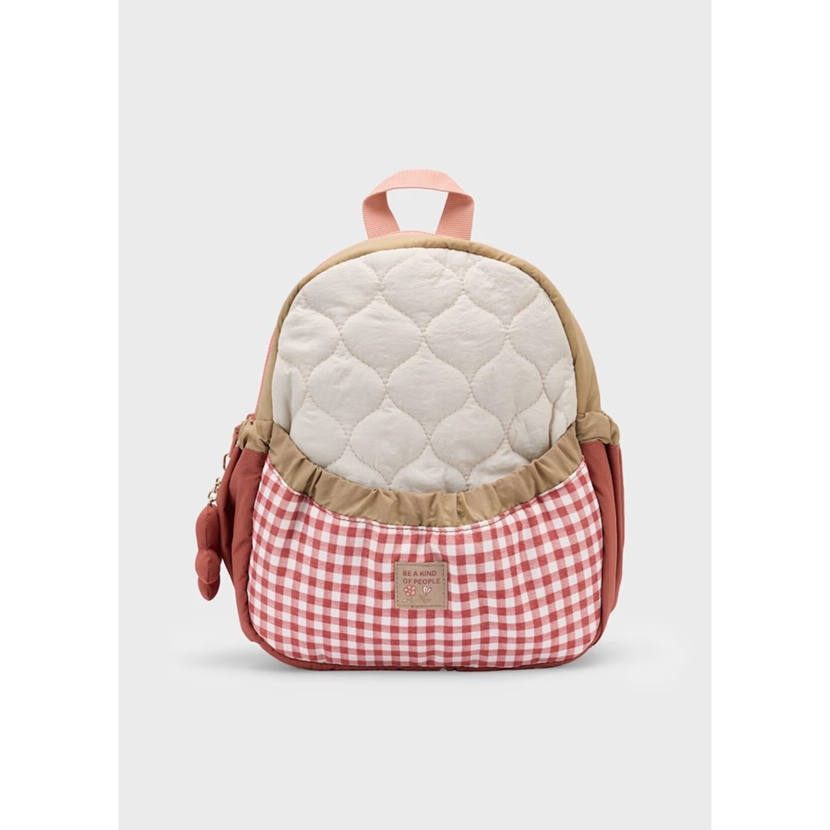 Mayoral MAYORAL - Red and White Gingham Quilted Backpack