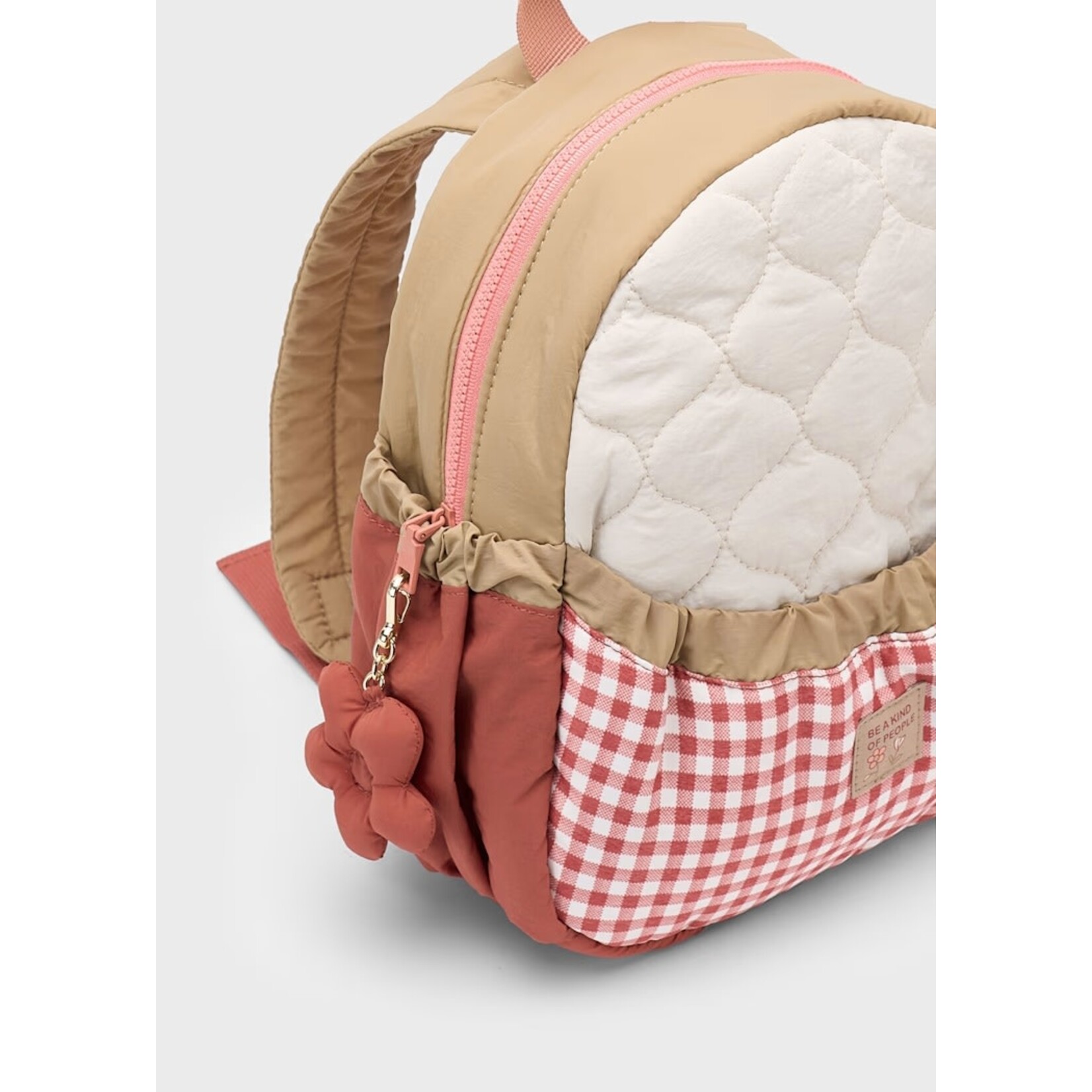 Mayoral MAYORAL - Sac à dos matelassé à motif vichy rouge et blanc