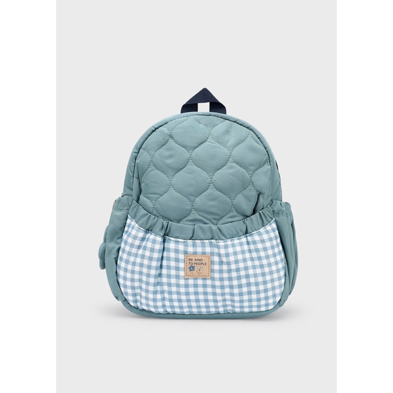 Mayoral MAYORAL - Sac à dos matelassé à motif vichy bleu et blanc