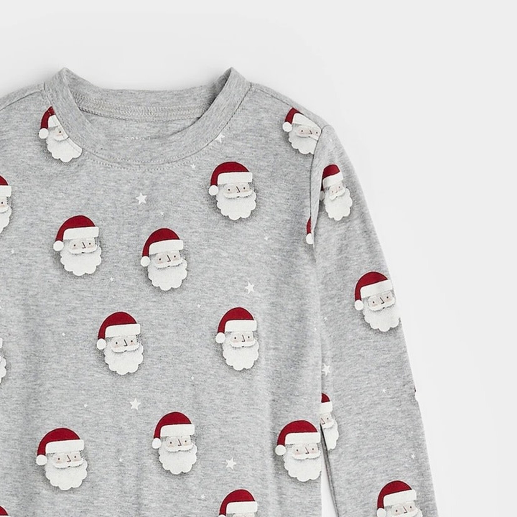 Petit Lem PETIT LEM - Ensemble pyjama gris chiné imprimé Père Noël (2pcs)
