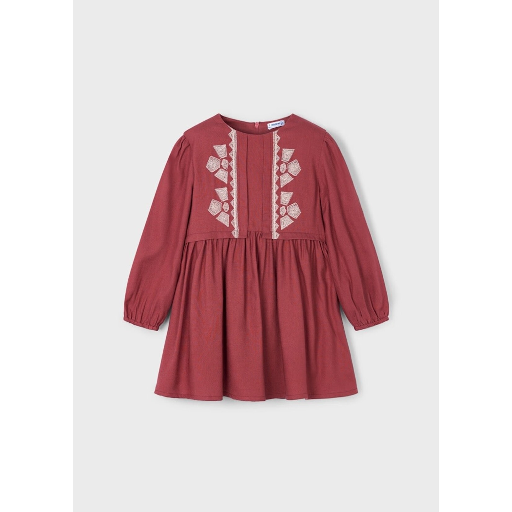 Mayoral MAYORAL - Robe avec détails brodés 'Terracotta'