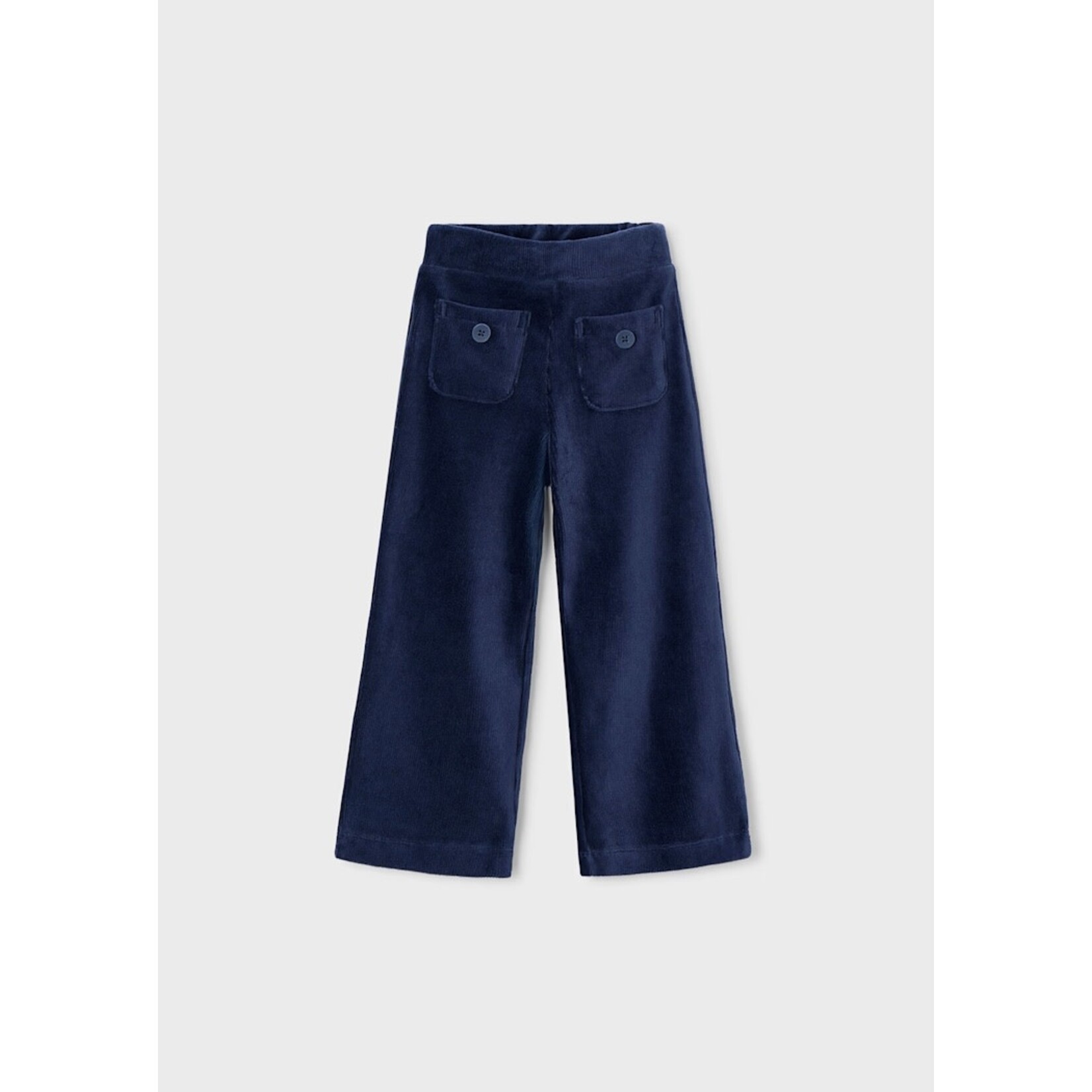Mayoral MAYORAL - Pantalon bleu marin en velours cotelé à pattes larges
