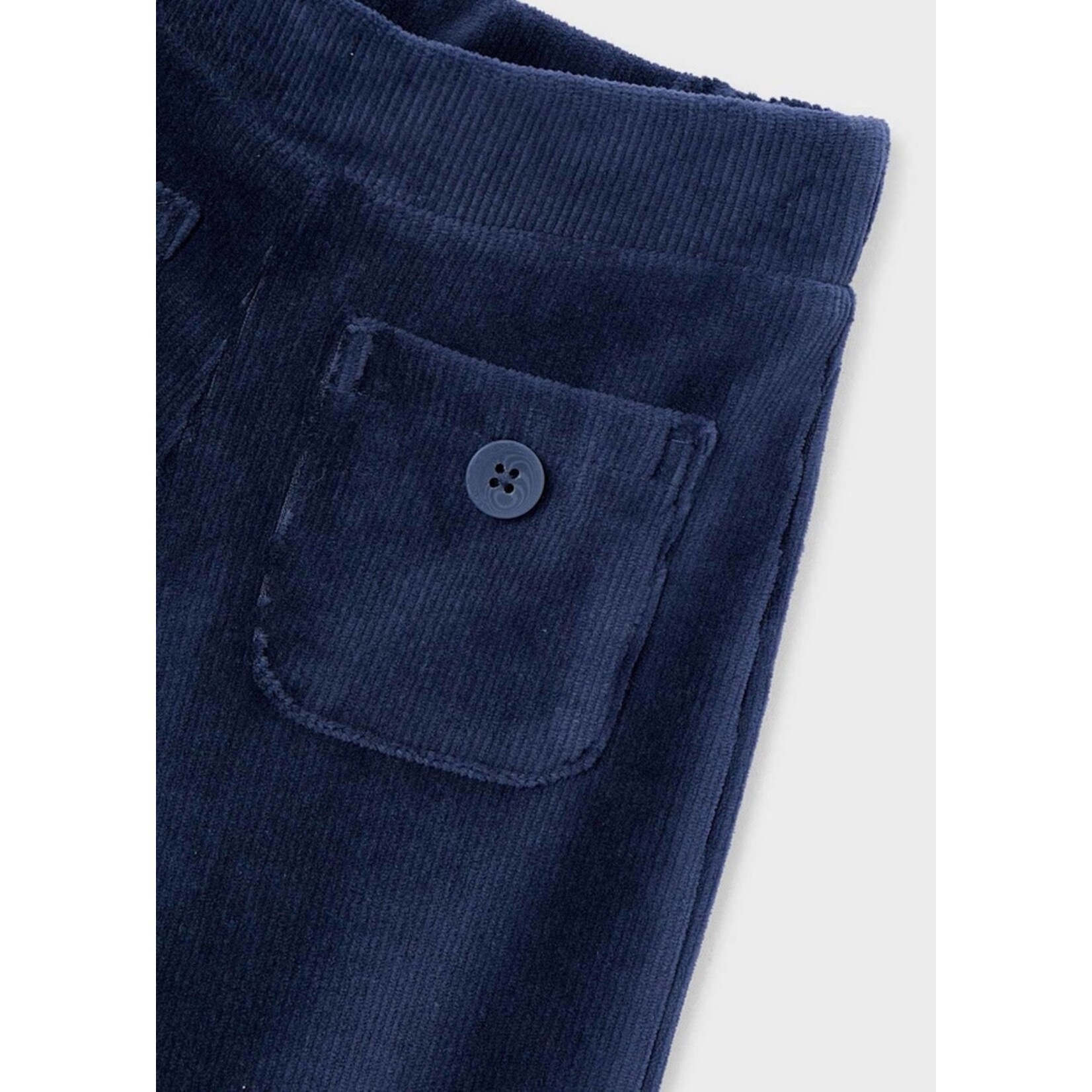 Mayoral MAYORAL - Pantalon bleu marin en velours cotelé à pattes larges