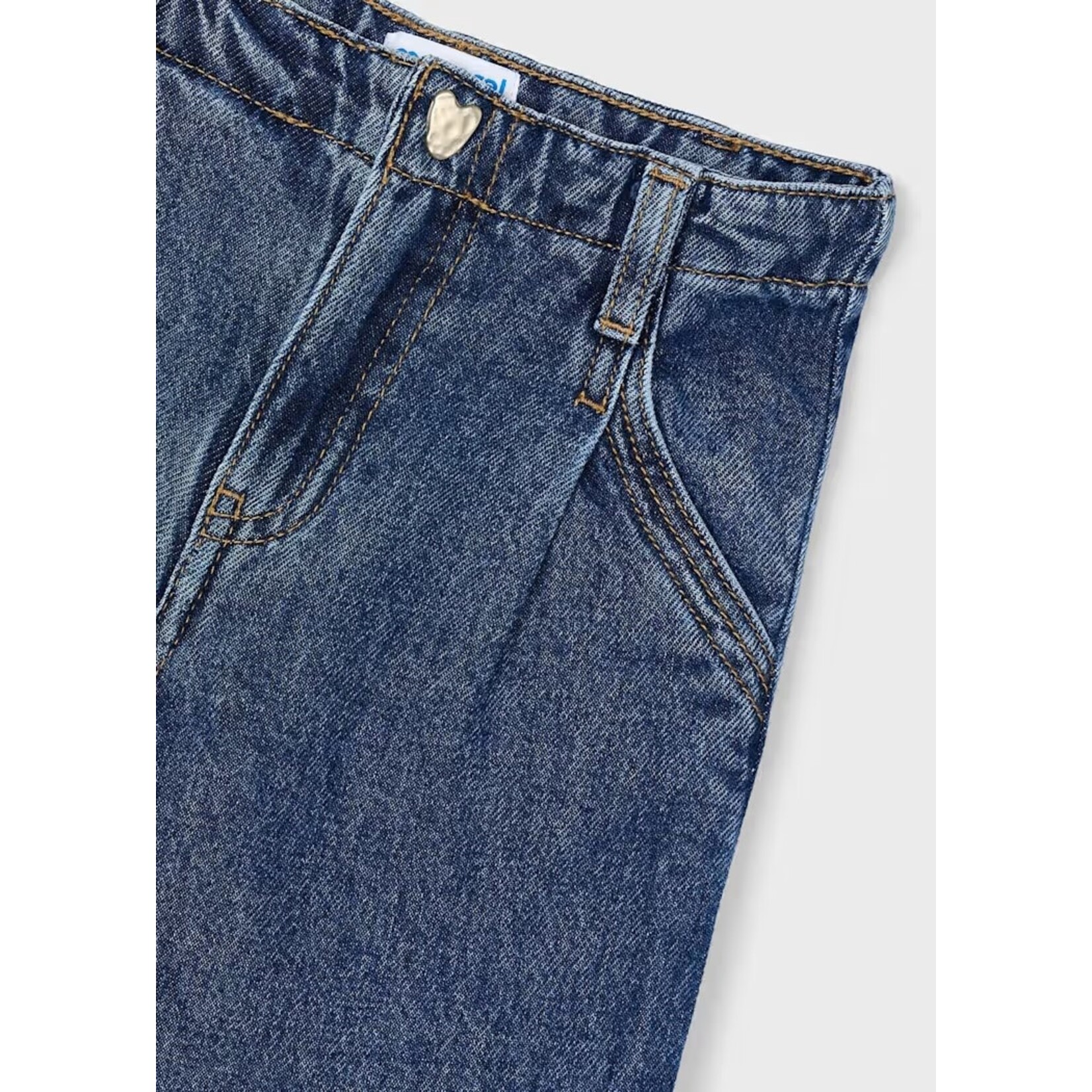 Mayoral MAYORAL - Pantalon style denim foncé et évasé